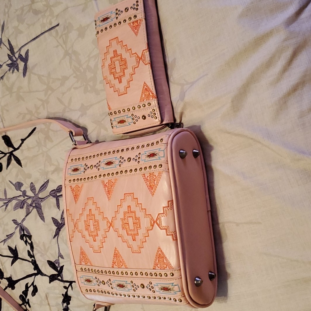 Handbag and matching wallet